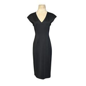 Express black cap sleeves sheath pencil dress size XS